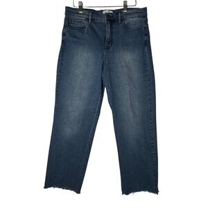Social Standard Sanctuary Womens Size 10 High‎ Rise Crop Straight Stretch Jeans